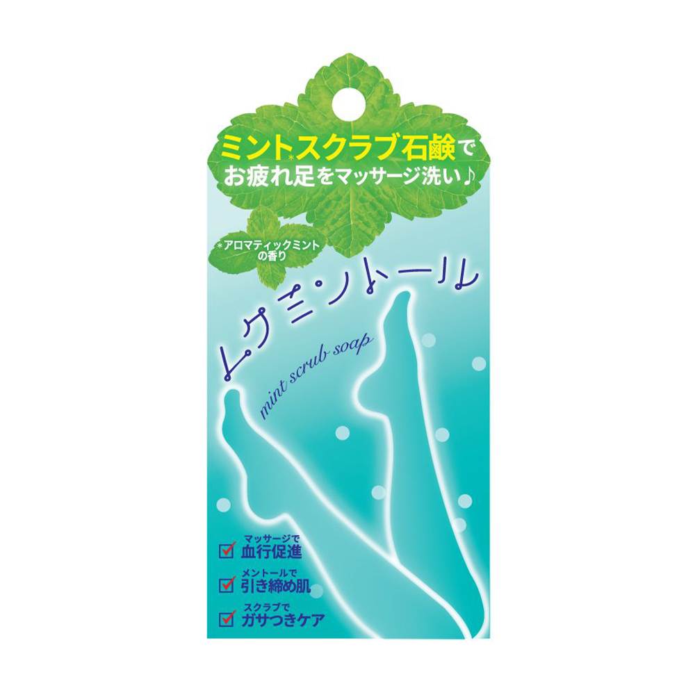 Тверде мило-скраб для ніг Pelican Mint Scrub Soap з охолоджувальним ефектом, 75 г